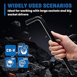 DISEN Jumbo Hex Key Allen Wrench Set CR-V 13-Piece