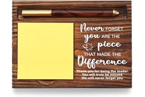 YODOCAMP Appreciation Gifts for Leaders, Thank You Gifts for Coworkers, Recognition Going Away Farewell Gifts for Boss Employee, Never Forget You are The Piece Desk Self-Stick Note Pad Holders TZP11