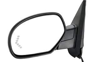 ZAPOSTS Side View Mirror Fit for 07-13 Chevy Silverado 1500 2500 HD 3500 HD,GMC Sierra 1500 2500 HD, Yukon/Yukon XL 1500-Power Heated Manual Folding with Arrow Turn Signal Puddle Light Driver Side