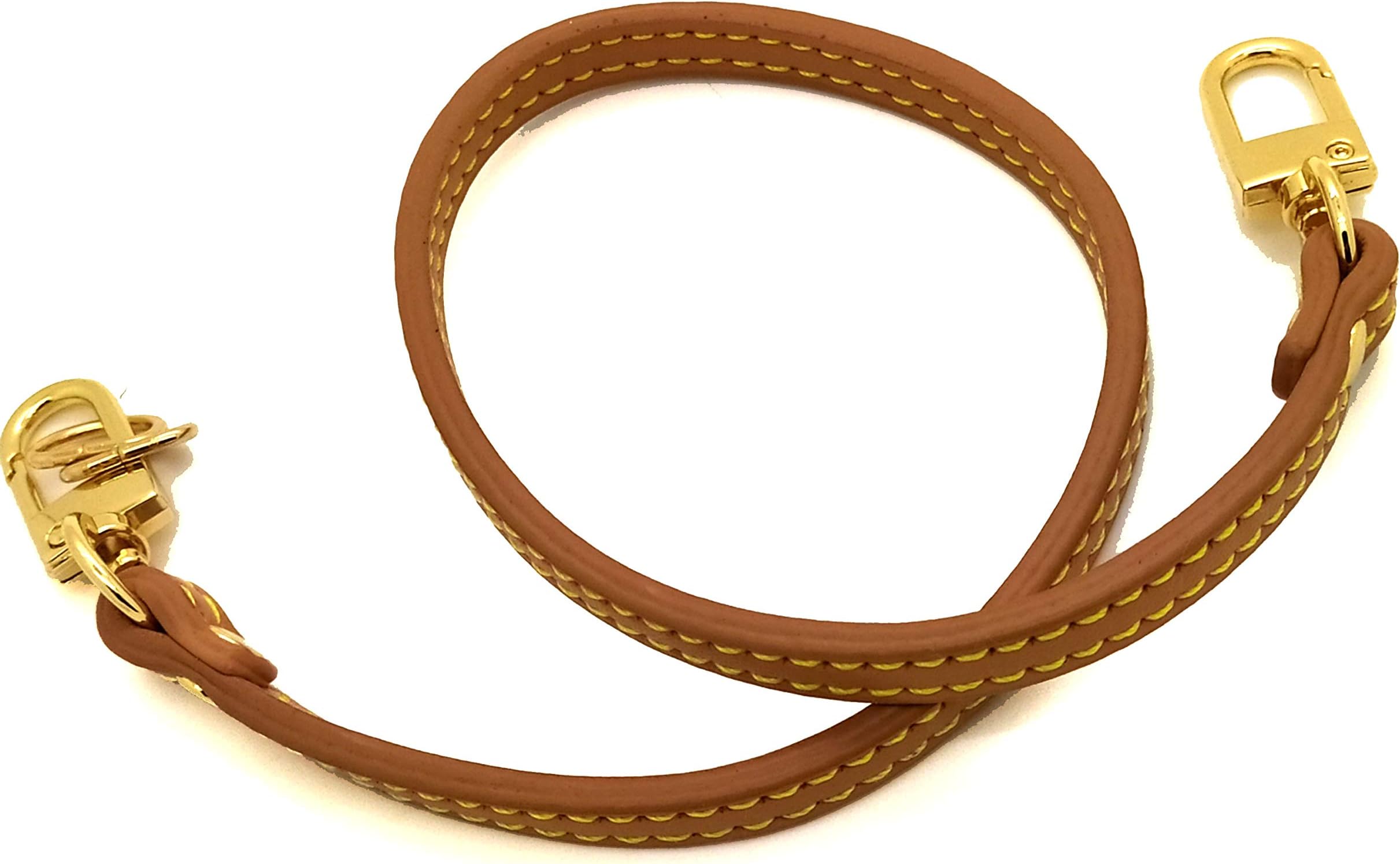 Real Leather Shoulder Strap Replacement 15.7" 40 cm That Matches Patina for Pochette accessoires eva Favorite felicie Mini Pouch