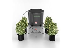 MARS HYDRO 2025 New Auto Drip Irrigation Kits with 13 Gallon Foldable Bucket, 24W Upgraded Water Pump, 8 Drip Emitters, Garden Watering System for Grow Tent Indoor, Lawn, Greenhouse, Yard