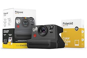 Polaroid Originals Now I-Type Instant Camera and Film Bundle - Everything Box Black (6026)