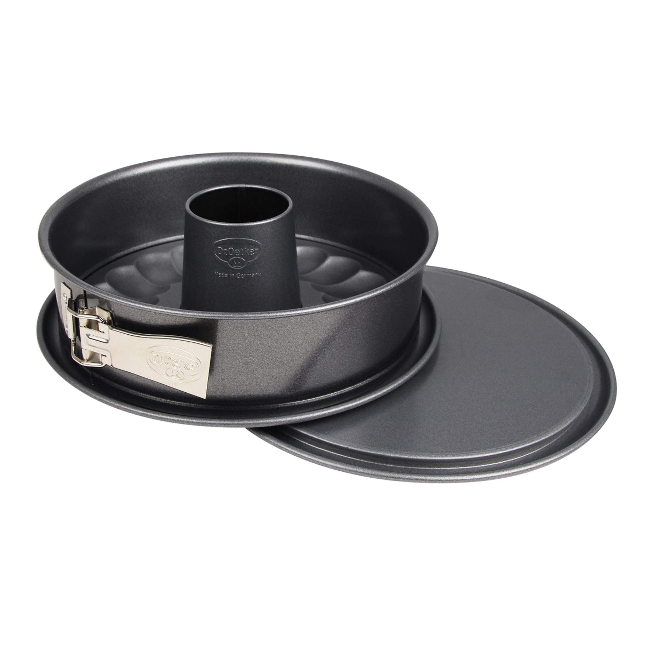 Dr. Oetker 2609 Steel Spring Form Cake Tin, Black, 55 x 55 x 25 cm