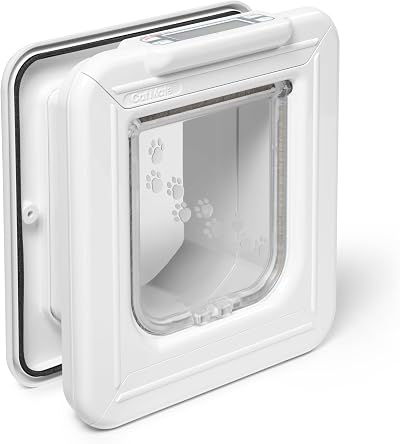 Cat Mate Elite Microchip Cat Flap with Digital Timer LCD Display 355