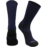 TCK Solid Performance 2.0 Crew Socks - Elite Athletic Socks for Men and Women, Boys and Girls