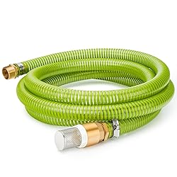 Green Expert 1" ID Inlet Hose with Check Valve Easy