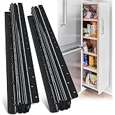 REGUDA Undermount Heavy Duty Drawer Slides Rail Bottom Mounted Full Extension Hidden Drawer Runners Ball Bearing Glides Staircase Cupboard 16 20 24 28 32 36 40 Inch (Loads up to 260 lbs) 1 Pair