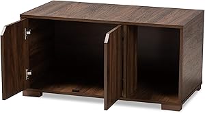 Baxton Studio Pet Bed, Brown