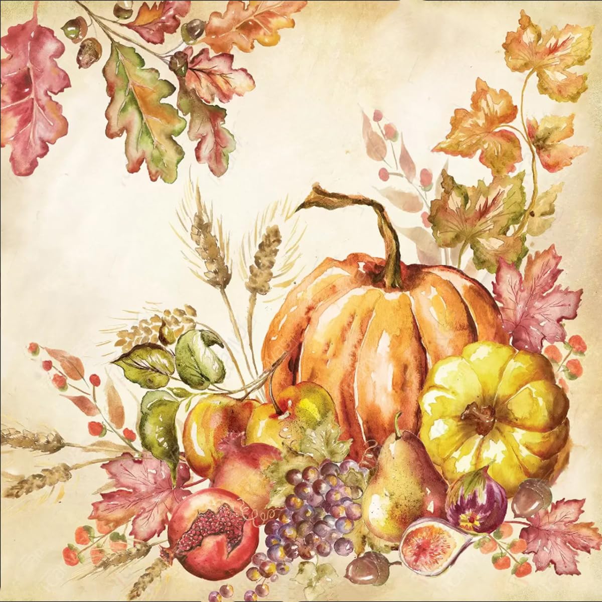 Photo 1 of Apcufir Fall Paint by Numbers for Adults Beginners,Pumpkins Paint by Number Kits,Thanksgiving Paint by Numbers on Canvas DIY Color Oil Painting for Home Wall Decor16X16 Inch
