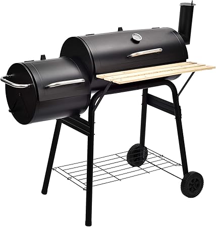 Amazon Com Mecor Bbq Charcoal Grill Offset Smoker Barbecue Pit
