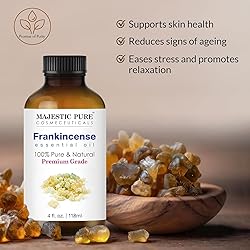 Majestic Pure Frankincense Essential Oil with Glass