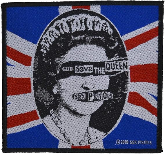 Amazon Co Jp Sex Pistols セックスピストルズ God Save The Queen Patch ワッペン ブラック 服 ファッション小物
