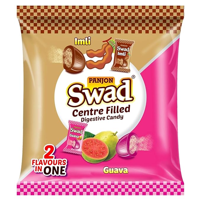 Swad Candy Mixed, Imli & Guava Candy Pouch 135g (50 Candies) Amazon.in Amazon Pantry