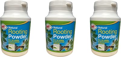 Doff Pack of 3 Natural Rooting Powder 75g Tubes for Plants and Cuttings