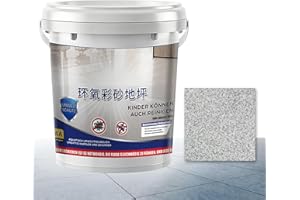 Epoxy Colored Sand Paint | Non-Slip High-Gloss Coating | Epoxy Colored Sand Floor Paint | for Indoor Outdoor Garage Concrete 