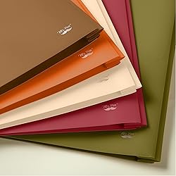 Mr. Pen- Plastic Folders with Pockets and Prongs, 5