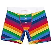 TomboyX Boxer Briefs Underwear With Button Fly for Women, 6” Inseam, Cotton Blend, Gender Neutral Boy Shorts Panties