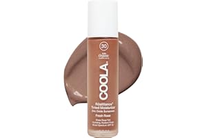 COOLA Organic Rosilliance Tinted Moisturizer with SPF 30, Dermatologist Tested, 1.5 FL Oz
