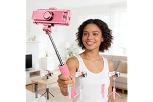 Retractable Mini Tripod, Portable Selfie Stick Tripod, Universal Mount, Lightweight Design