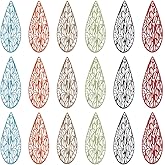 Magibeads Filigree Charms for Wind Chimes Catcher Big Pendants Hollow Metal Embellishments Charms for Bookmark Suncatcher Keychains DIY Jewelry Making