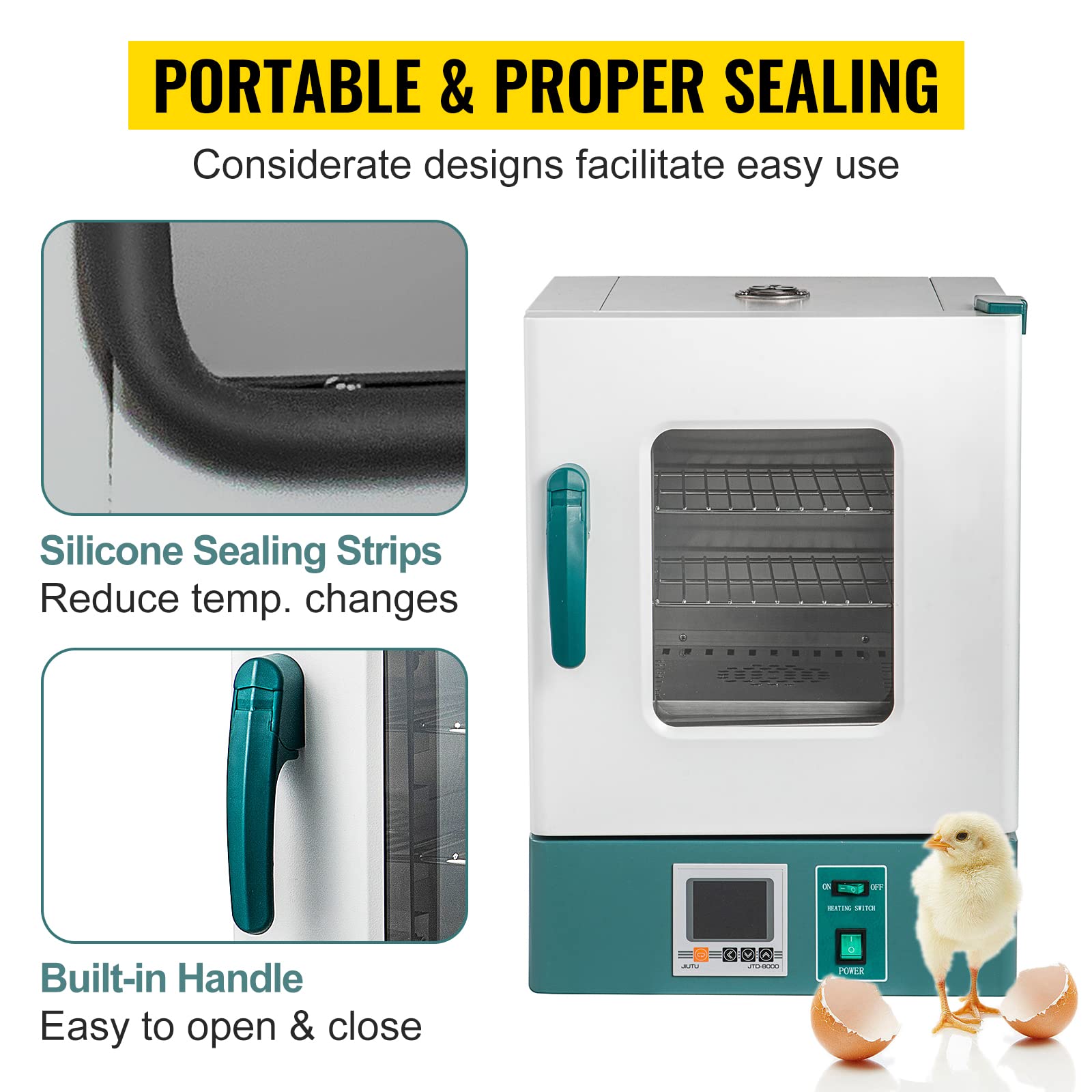 VEVOR Lab Incubator 20L Bacteria Incubator RT65℃ Scientific Digital