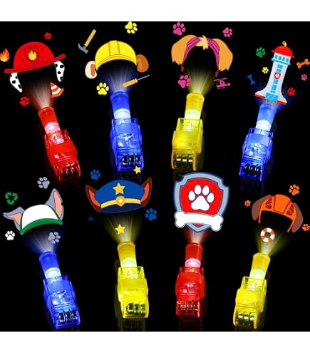 GUBOOM Pat Patrouille Cadeau Fête – Set Anniversaire Avec 15 Bracelets, 10 Masques, 50 Autocollants Et 12 Autocollants 3D