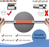 SAMODRA Shower Hose 1.75m 10mm Large Bore Chrome Steel Anti-Kink Leakproof view 3