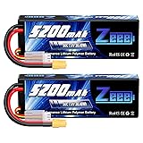 Zeee 2S Lipo Battery 7.4V 5200mAh 50C Battery with