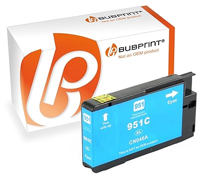 Bubprint Druckerpatrone kompatibel für HP 951XL für Officejet Pro 251DW 276DW 8100 ePrinter 8600 Plus 8610 8615 8616 8620 862