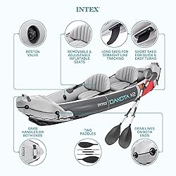 INTEX 2-Person Inflatable Kayak Set, Dakota K2 with