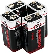 Warriors 9V Alkaline Battery 6LR61 Long Lasting 9 Volt Battery 1604D MN1604 view 8