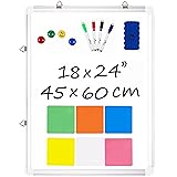 Whiteboard Set - 24 x 18 in Dry Erase Board with 1