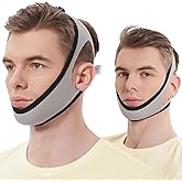 Chin Strap for Sleeping, 2 Pack Breathable Cpap Chin Strap to Keep Mouth Closed While Sleeping