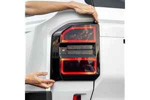 SFWAYA Smoked Tail Light Cover for 2024 2025 Toyota Land Cruiser 250&1958 Prado LC250 J250 Tail Light Decorative Strip Frame Protective Cover Exterior Blackout Supplies Tuning Accessories