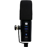 PreSonus Revelator Dynamic USB Microphone for recording, podcasts, and streaming with onboard effects and easy-to-use presets plus a built-in mixer and Studio One DAW Recording Software