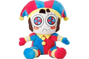 TQJOUJOU 2023 New Digital Circus Plush, The Amazing Pomni and Jax Plushies Toy, New Digital Circus Stuffed Toys, Cartoon Image Pillow for Fans and Kids (B)