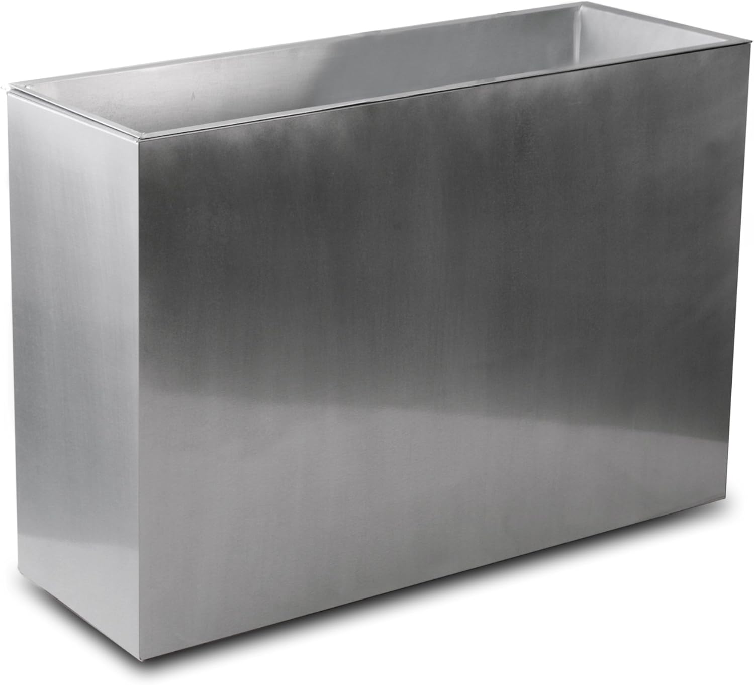 Silver Zinc Tall Trough Planter H60cm x W89cm With Insert Amazon.co