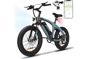 Gyrocopters Zapphire 20"x3" Fat Tire MTB Electric Bike for Adults & Teens | Speed Upto 32Km/h, Range Upto 91Km 42V Removable 