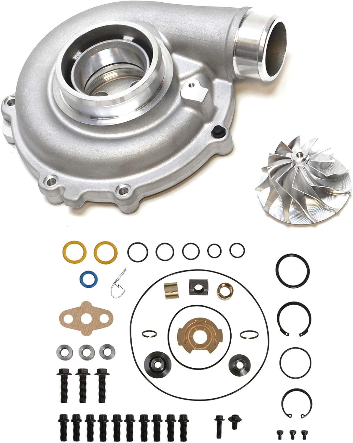 ford 6 0 head bolt upgrade on Amazon Com Turbocharger Stock To Gt4088r Powermax Compressor Housing Upgrade W Rebuild Kit For 03 07 Ford 6 0l Powerstroke Diesel Automotive