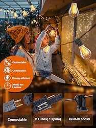 DAMAING Outdoor String Lights 120FT Waterproof