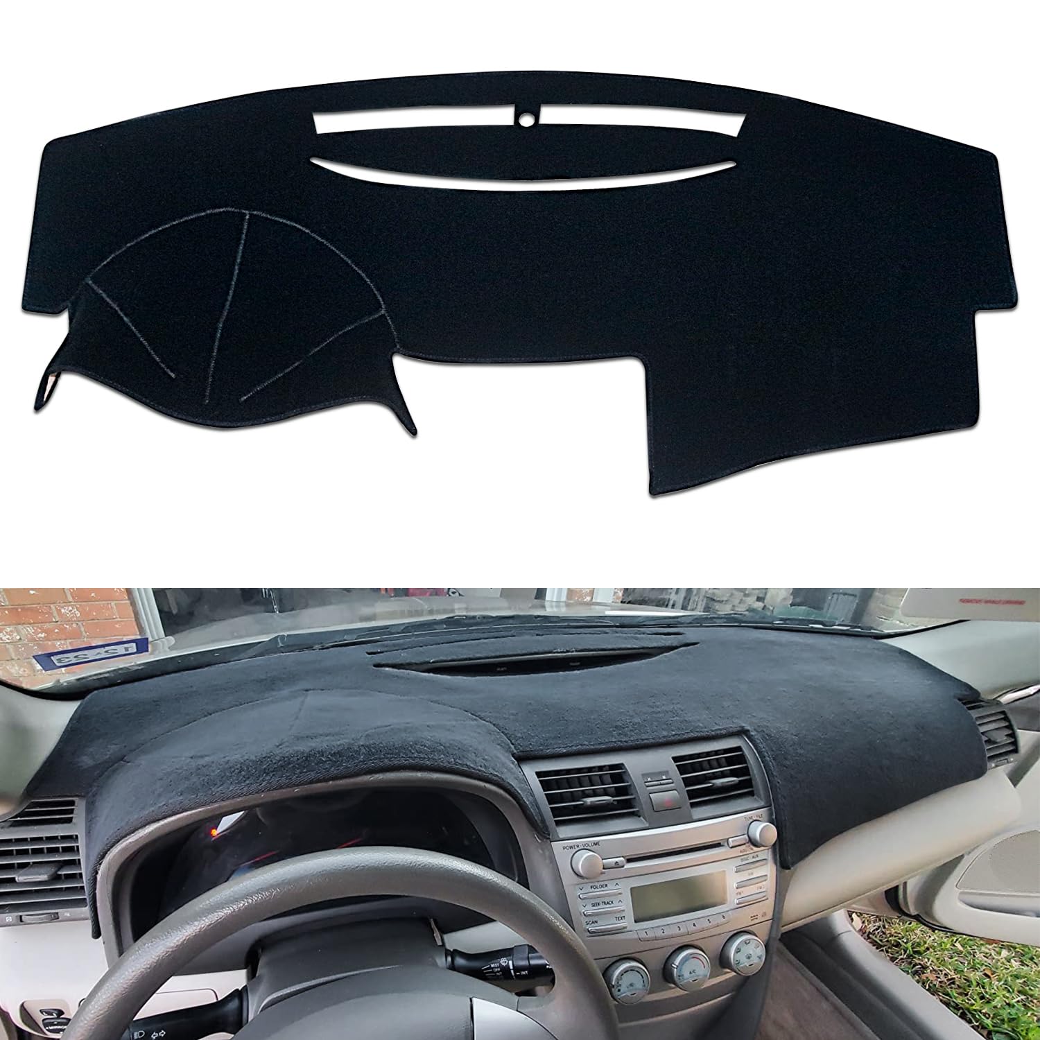 Photo 1 of REMOCH Dash Cover for Toyota Camry Accessories 2007 2008 2009 2010 2011 Custom Fit Dashboard Cover Mat Pad (Black)