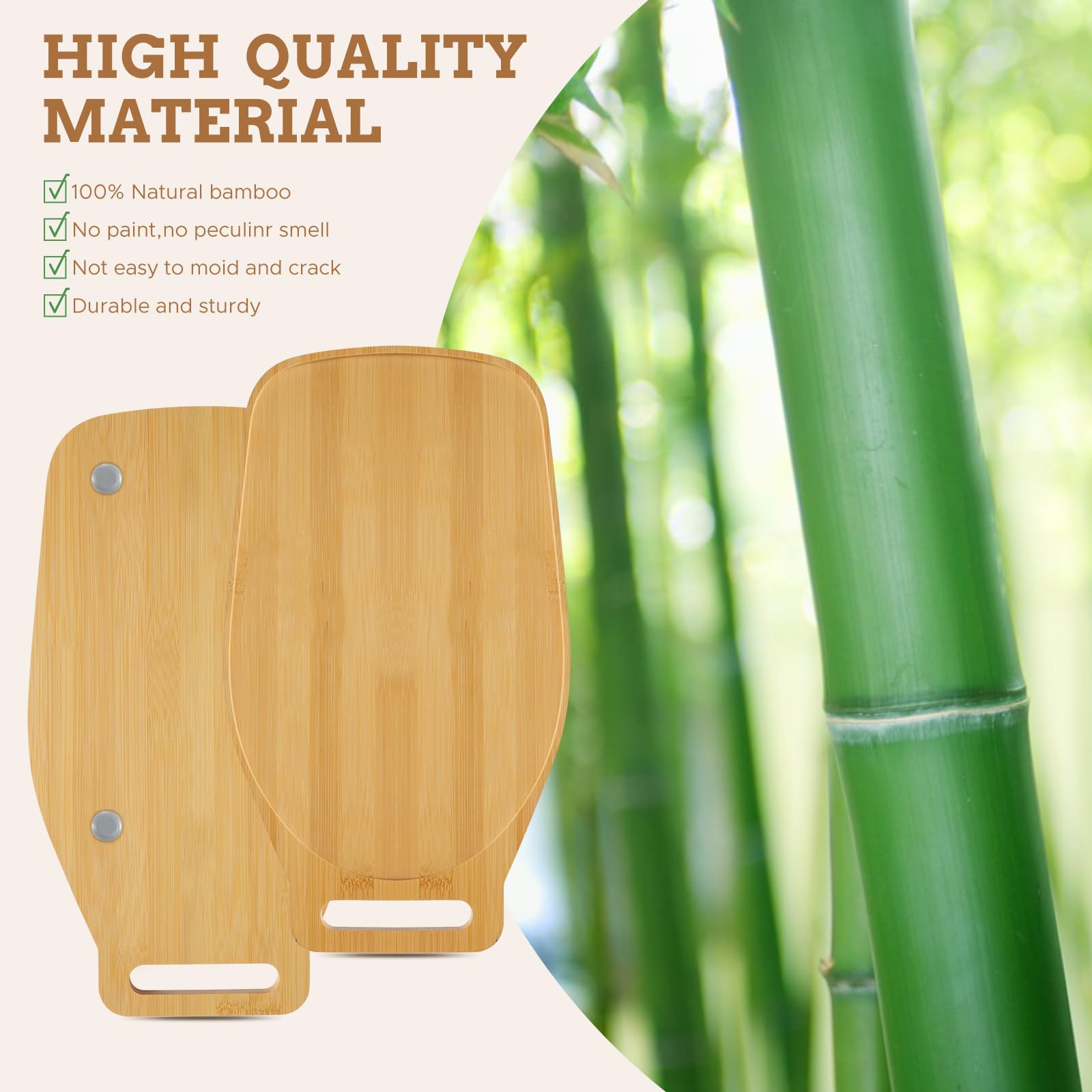 Kitchenaid Bamboo Sliding Mat for 4.5-5 Qt Tilt-Head Stand Mixer, Slider Mat Pad with Handle