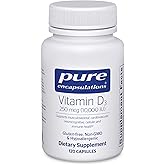 Pure Encapsulations Vitamin D3 250 mcg (10,000 IU), 120 Capsules | Supplement to Support Bone, Joint, Breast, Heart, Colon and Immune Health*, with Premium Vitamin D