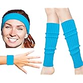 Zilo Novelties 80s Workout Costumes for Women | 80s Accessories For Women | 80s Leg Warmers Set