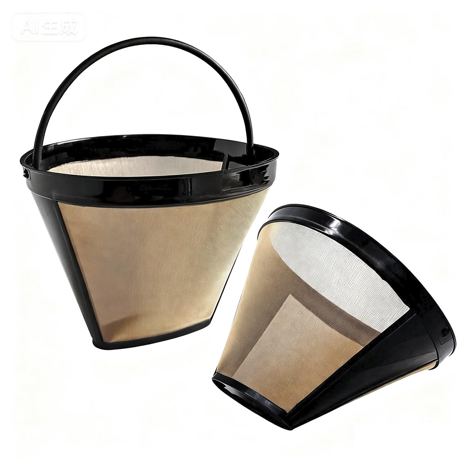 Photo 1 of 2 Pack Reusable Coffee Filters Compatible with Drew Barrymore, Cone Coffee Filters #4, Permanent Filter Replace Paper Filter, Enhances Flavor, Durable and Easy to Clean, for Machine and Brewers