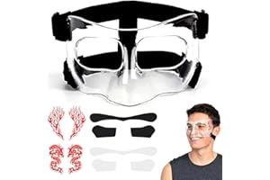 Anyfun AF Nose Guard for Broken Nose Adjustable Basketball Baseball Face Shield Mask with Foam Padding & Stickers