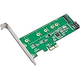 IOCrest SI-PEX50065 M.2 NGFF SATA 6G Port PCI-e x1 Card Solid State Drive with RAID