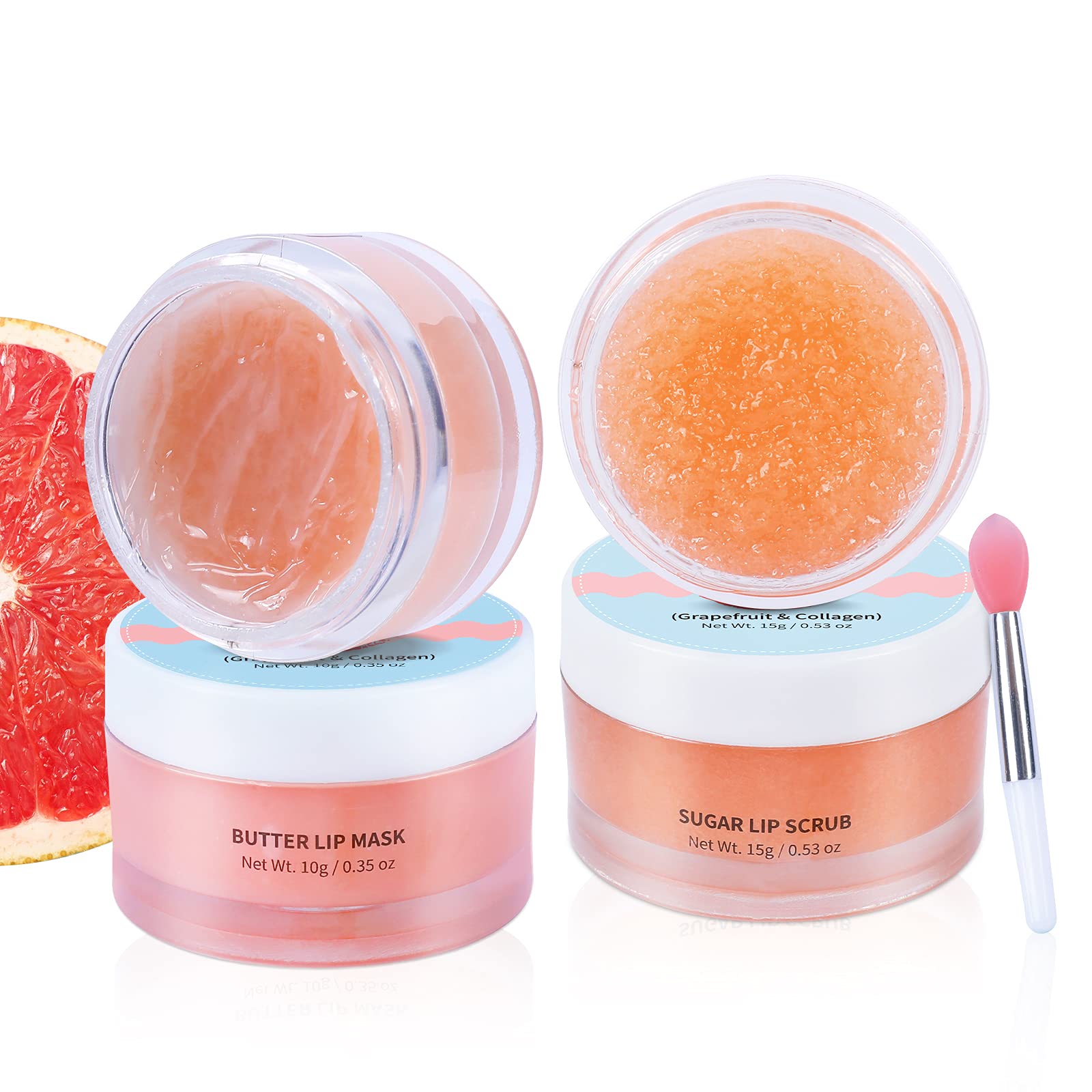 ANAiRUi Lip Scrubs Exfoliator & Moisturizer-Lip Sleeping Mask & Sugar Lip Scrub, Lip Mask Overnight for Lip Line Wrinkle Treatment, Lip Balm & Moisturizer for Dry Chapped Lips, 25.0 gram