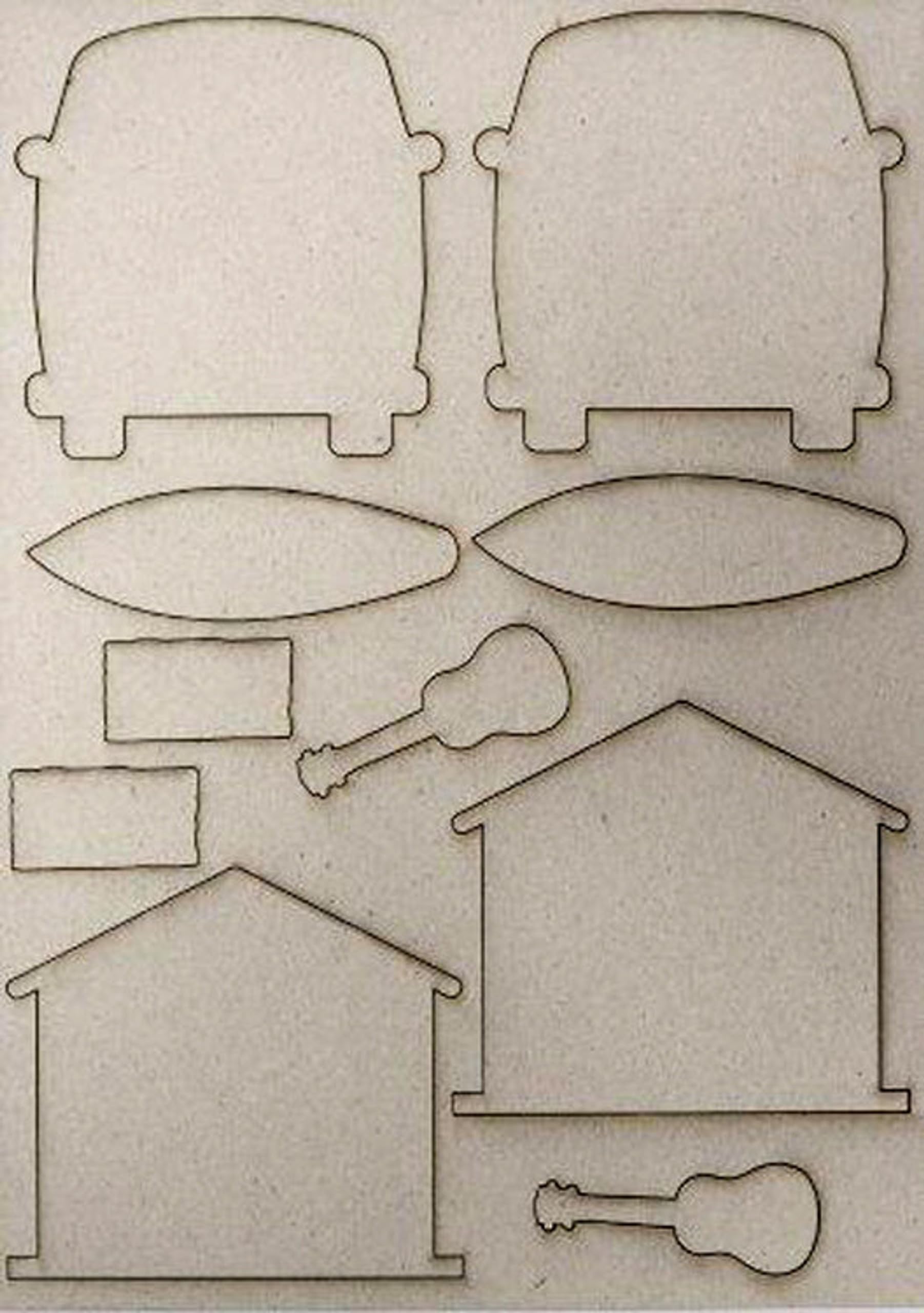 Creative Expressions Pop-ems Diecut Shapes - Gone Surfing