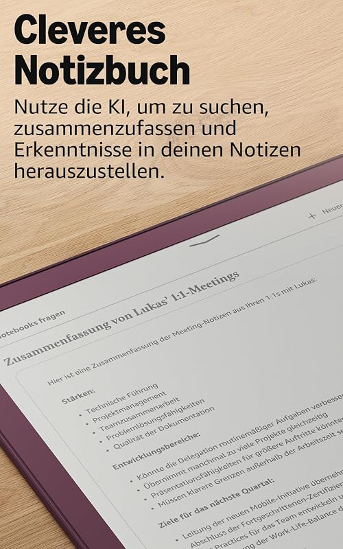 Kindle Scribe Colorsoft 32 GB (neueste Generation) – 11-Zoll-Farbdisplay mit Frontlicht – Dünn, leicht, leistungsstark – Dokumente, Bücher und integriertes Notizbuch – Graphit